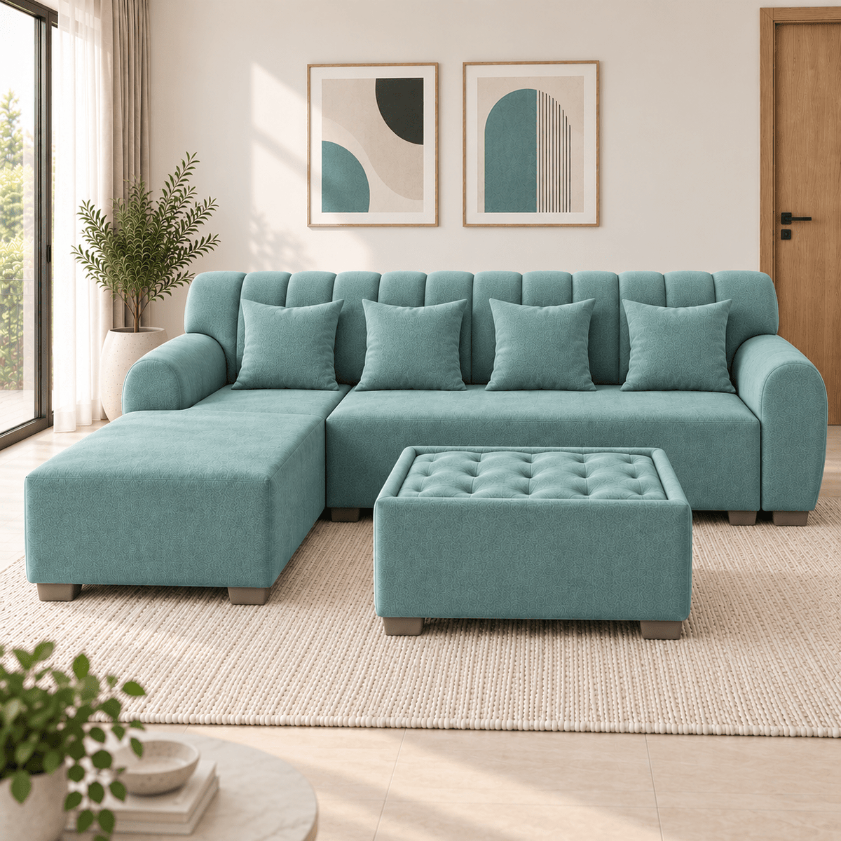 Lavise Cushioned Lounger Sofa - Lavise