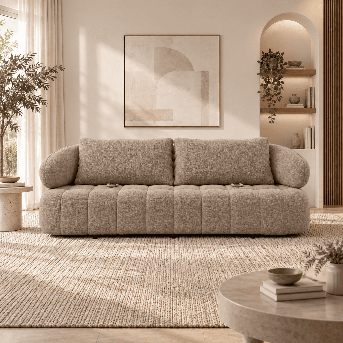 Lavise Siena 3 Seater Sofa with Extendable Backrest - Lavise