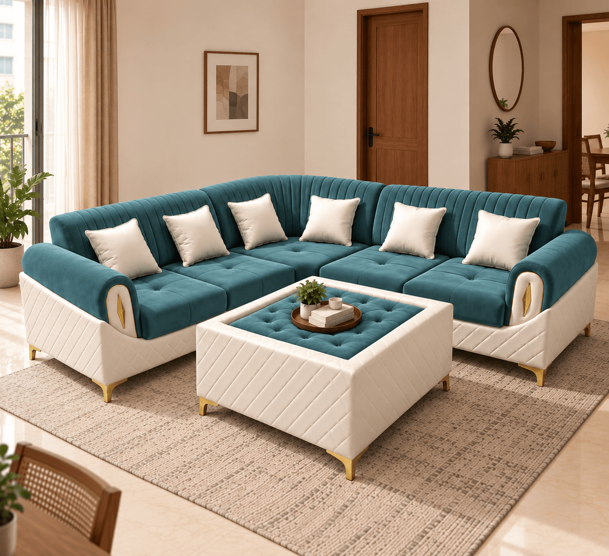 Lavise Royale L-Shaped Corner Sofa - Lavise