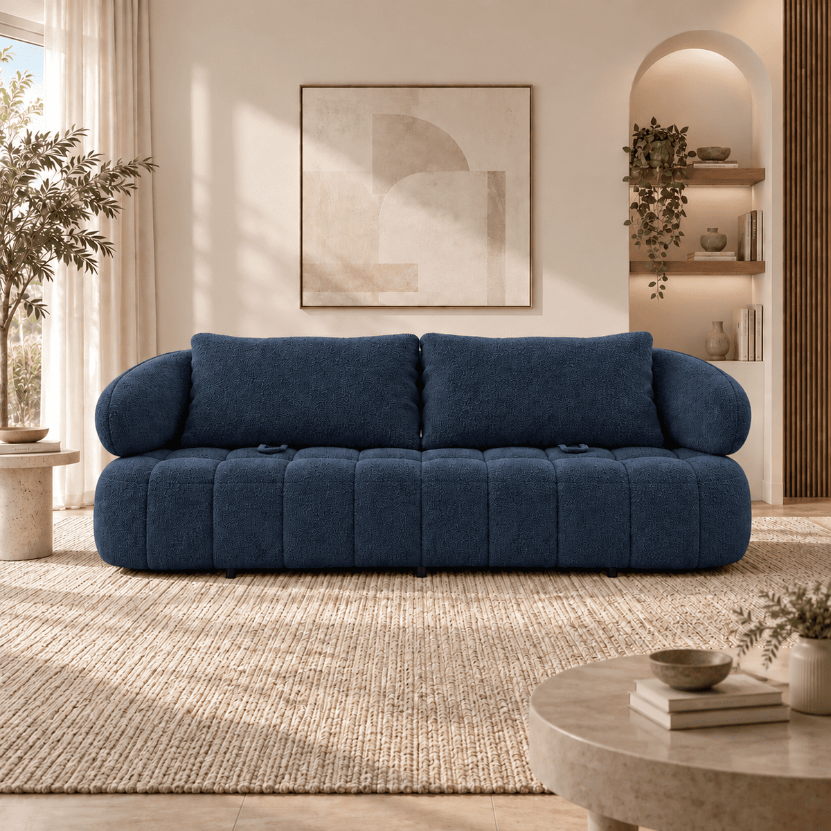 Lavise Siena 3 Seater Sofa with Extendable Backrest - Lavise