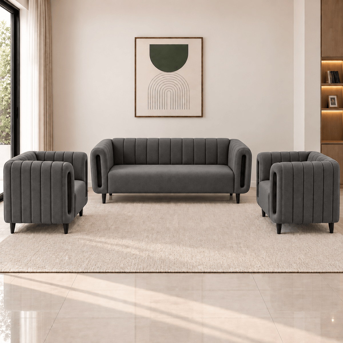 Lavise Cushion Arch 3+1+1 Sofa Set - Lavise