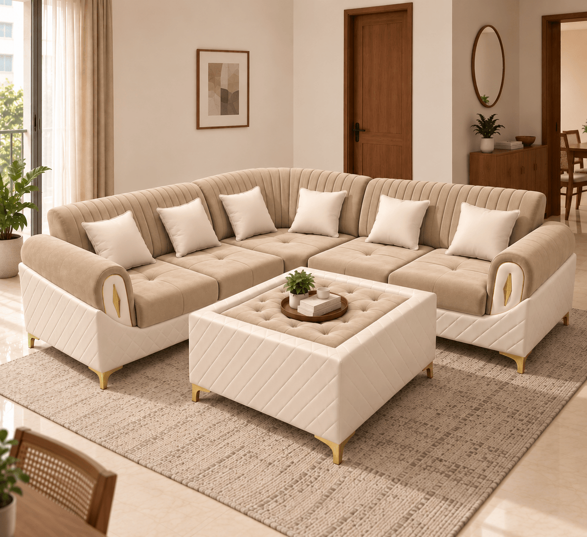 Lavise Royale L-Shaped Corner Sofa - Lavise