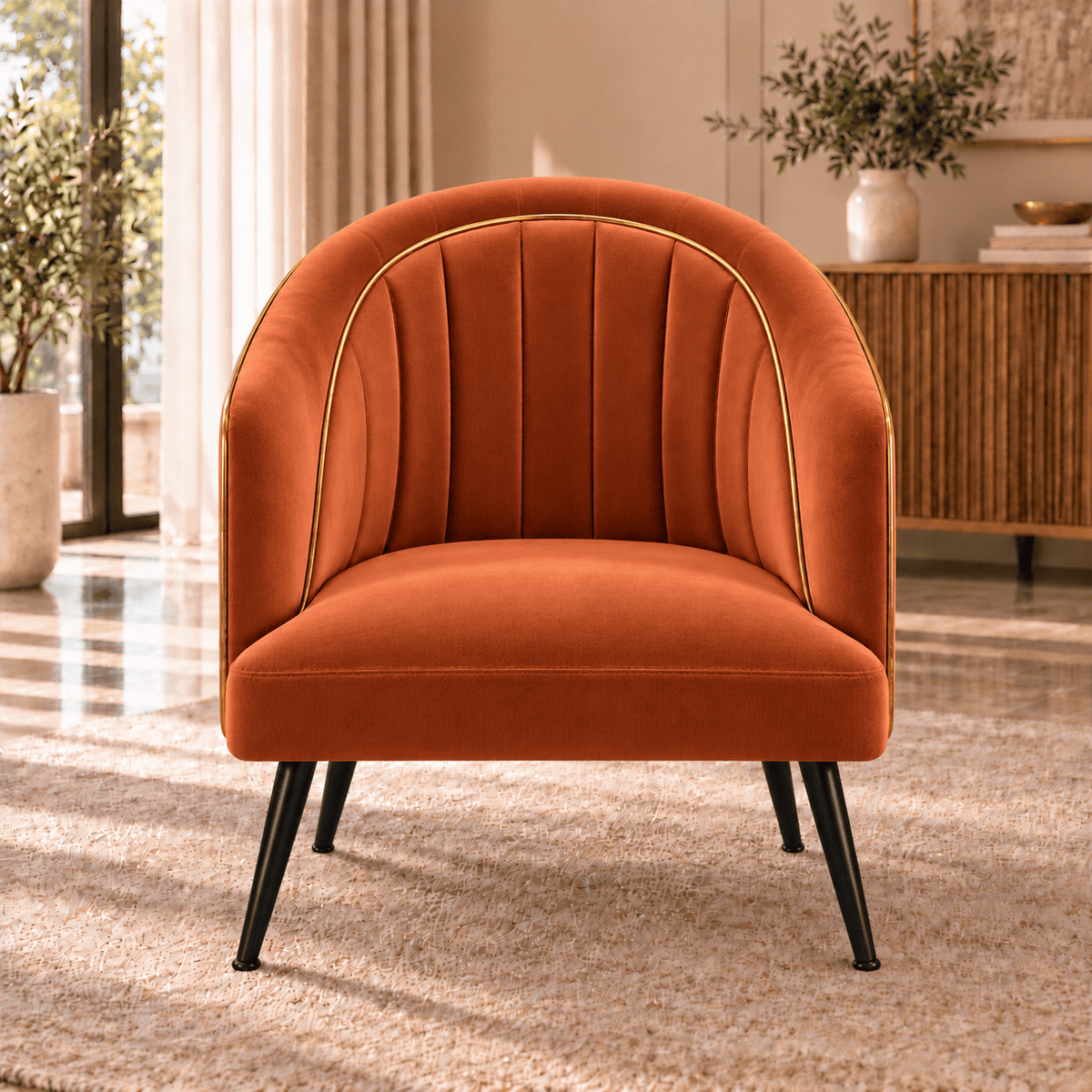 Lavise Opal Premium Upholstered Accent Chair