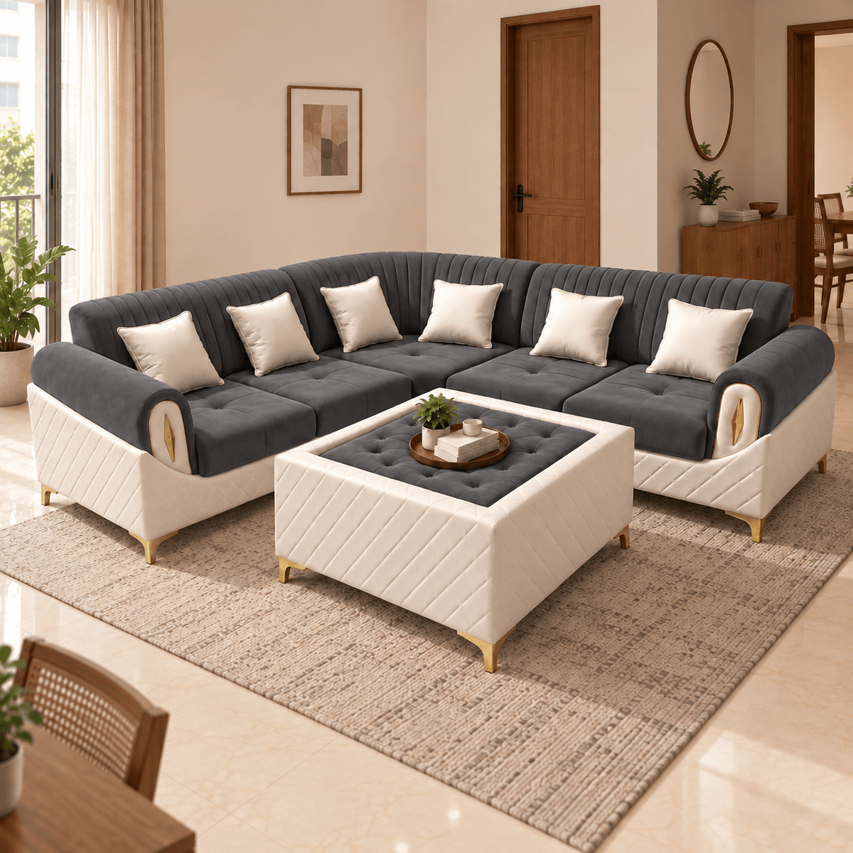 Lavise Royale L-Shaped Corner Sofa - Lavise