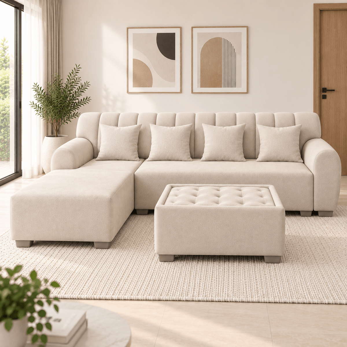 Lavise Cushioned Lounger Sofa - Lavise