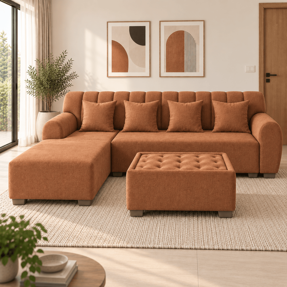 Lavise Cushioned Lounger Sofa - Lavise