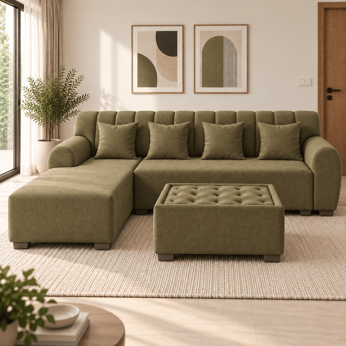 Lavise Cushioned Lounger Sofa - Lavise