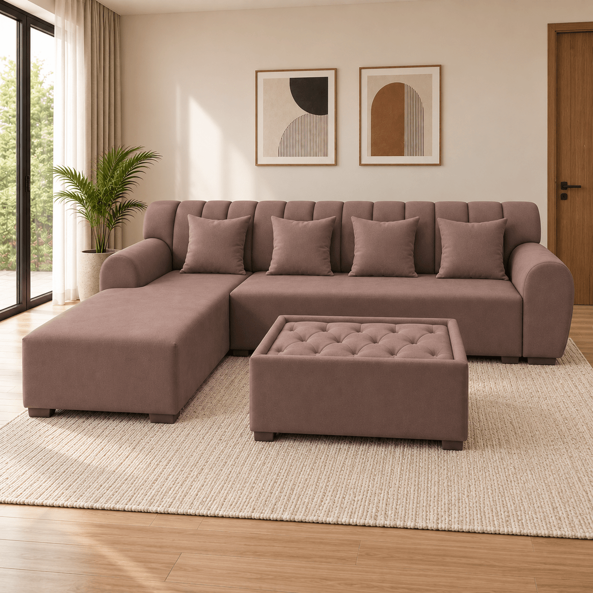 Lavise Cushioned Lounger Sofa - Lavise