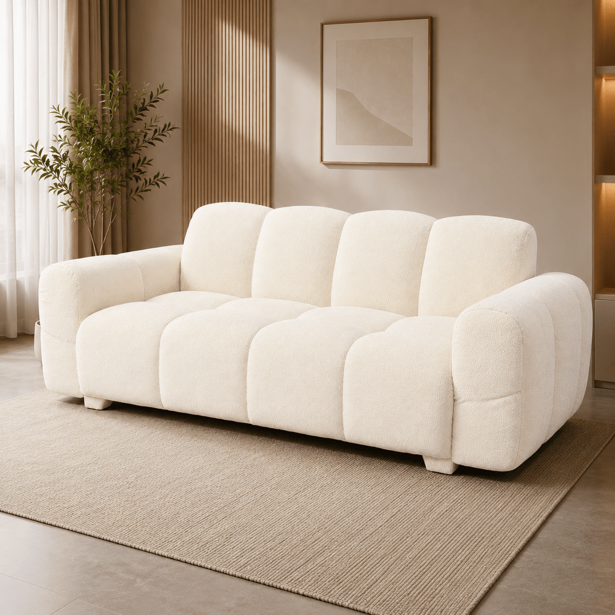 Lavise Cloudy 3 Seater Sofa - Lavise