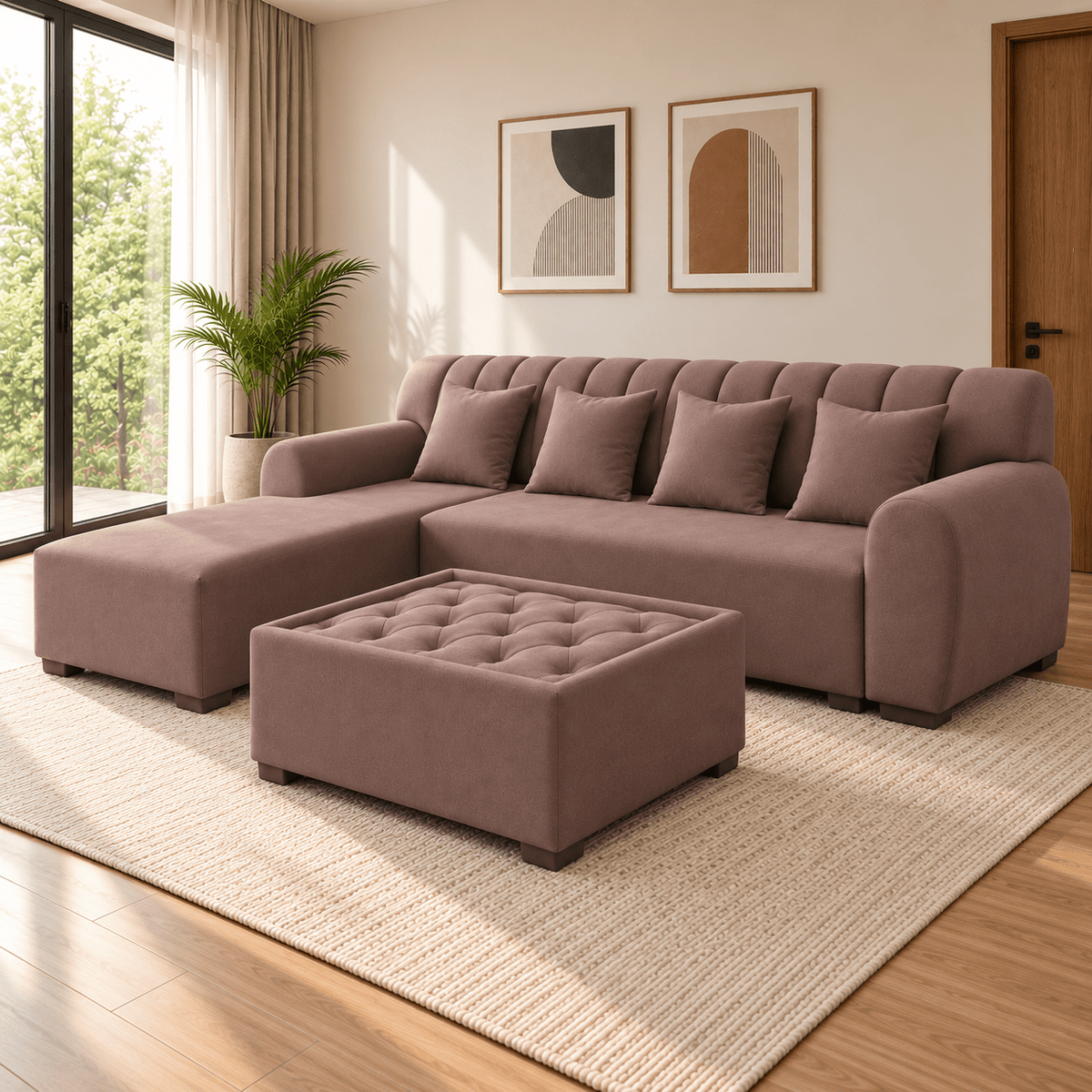 Lavise Cushioned Lounger Sofa - Lavise