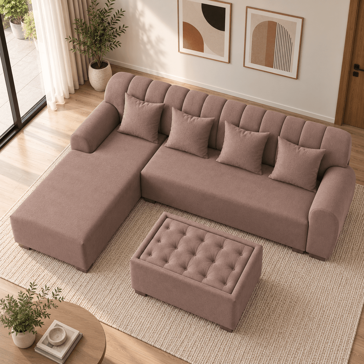 Lavise Cushioned Lounger Sofa - Lavise