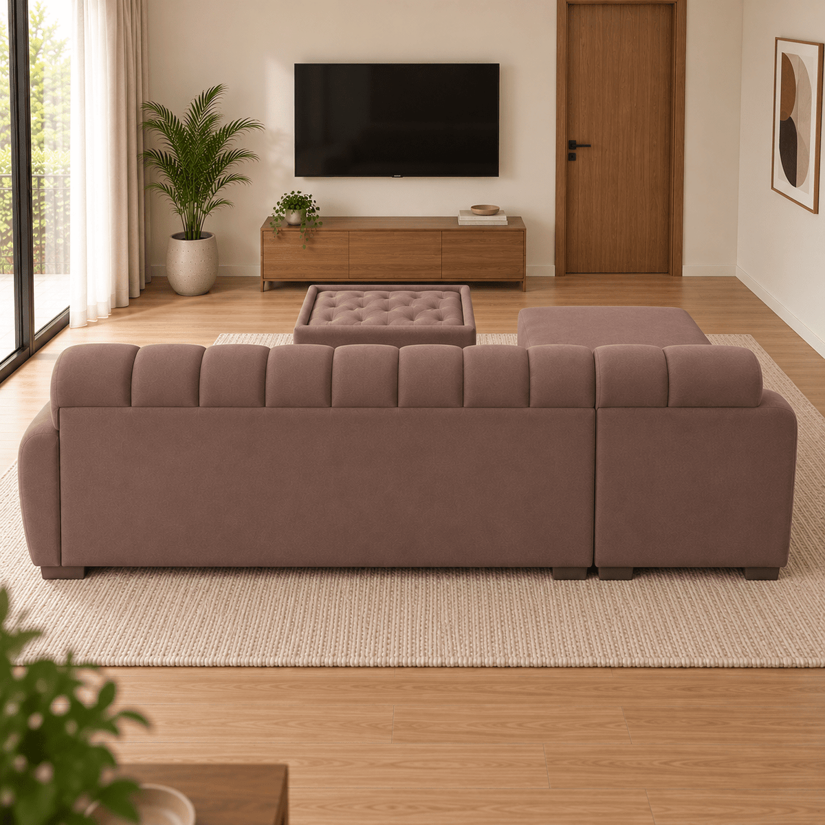 Lavise Cushioned Lounger Sofa - Lavise