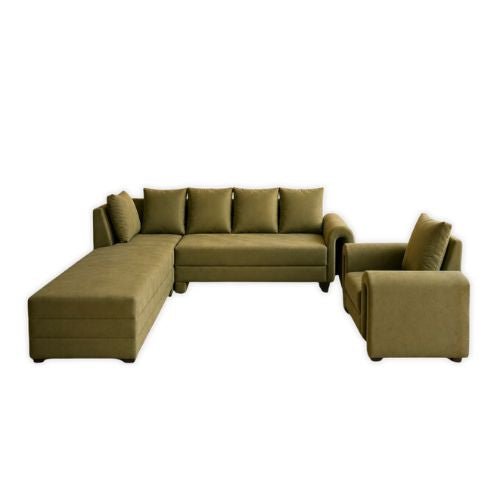 Lavise Modern Arc L-Shape Sofa with Chair - Lavise