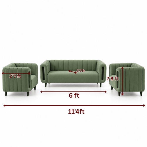 Lavise Cushion Arch 3+1+1 Sofa Set - Lavise