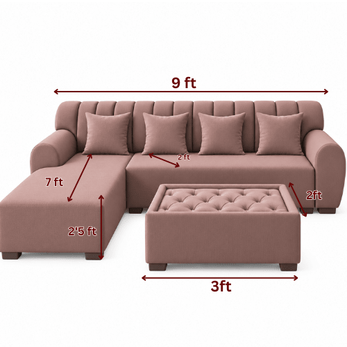 Lavise Cushioned Lounger Sofa - Lavise
