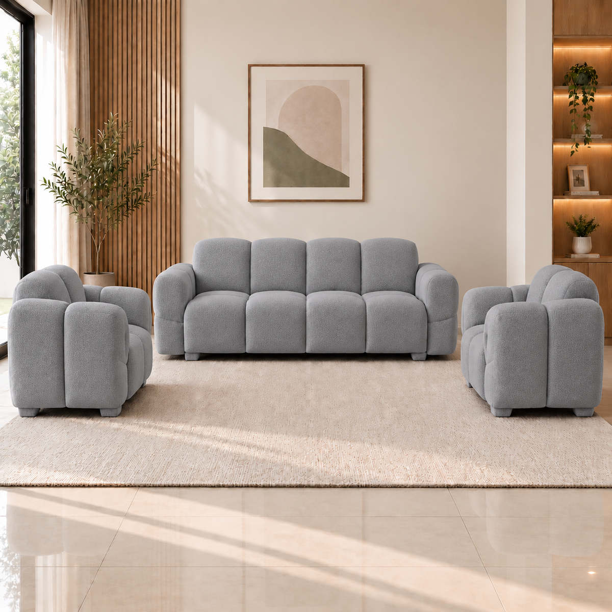 Lavise Cloudy 3+1+1 Sofa Set