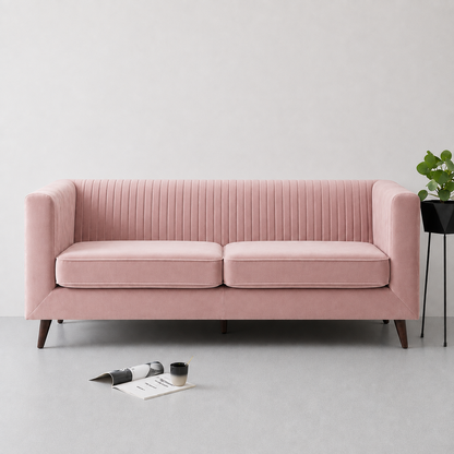 Lavise Fluted Comfort 3 Seater Sofa