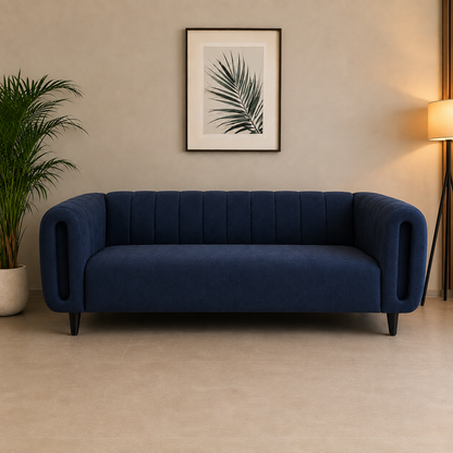 Lavise Curved Channel 3 Seater Sofa