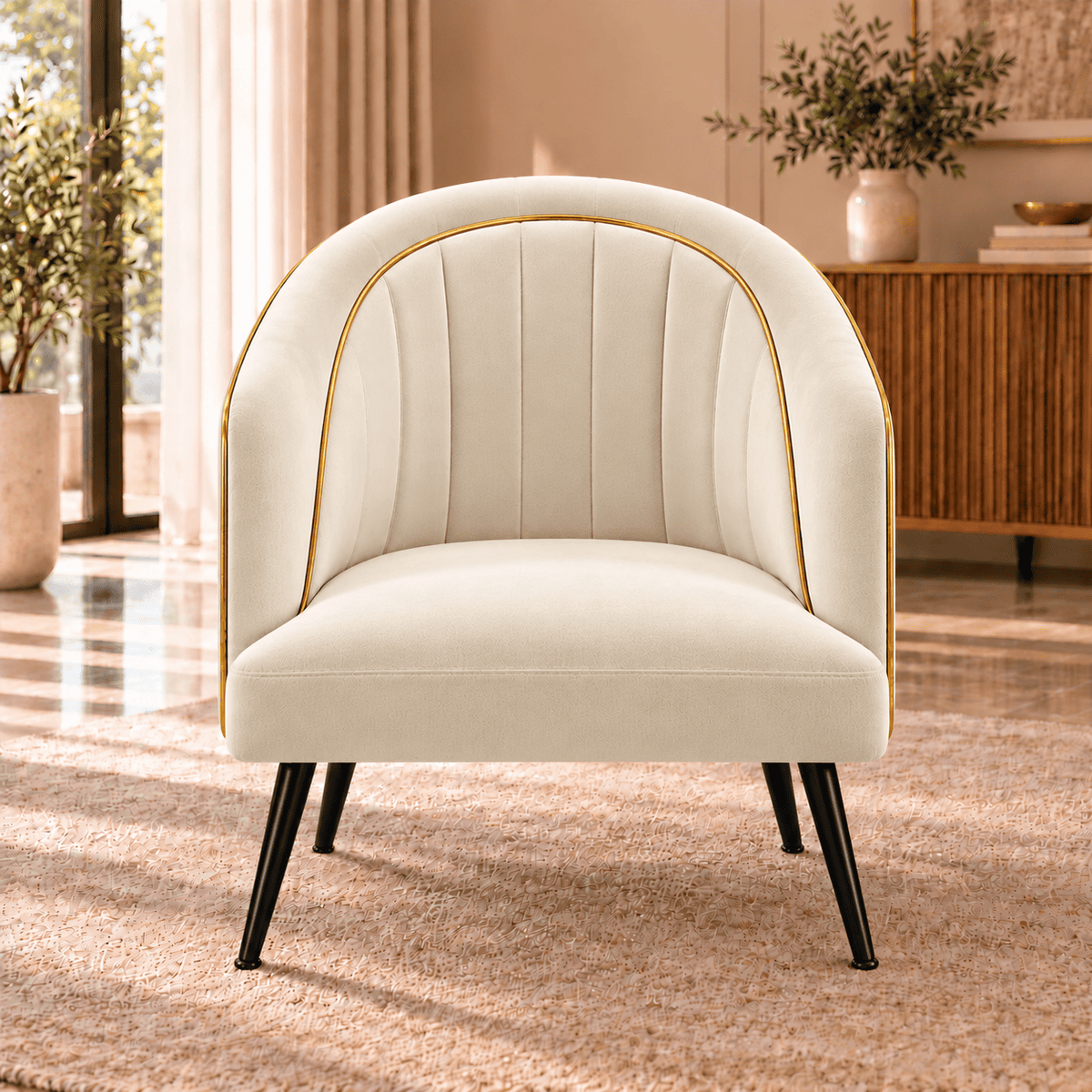 Lavise Opal Premium Upholstered Accent Chair