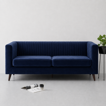 Lavise Fluted Comfort 3 Seater Sofa