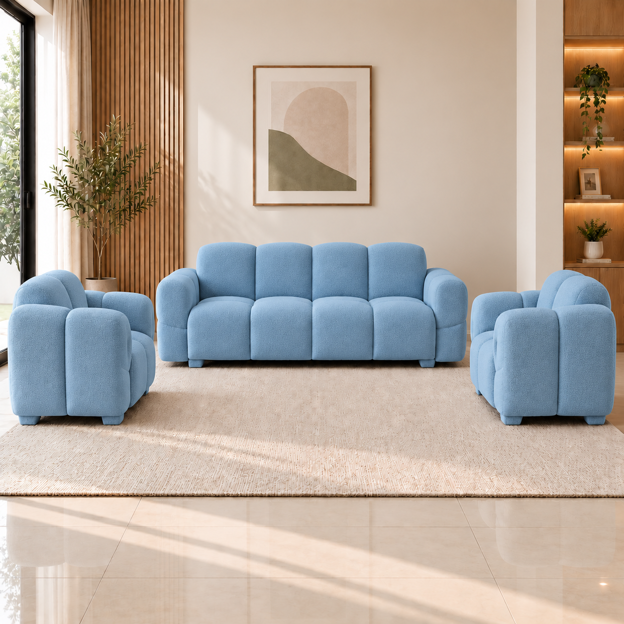 Lavise Cloudy 3+1+1 Sofa Set