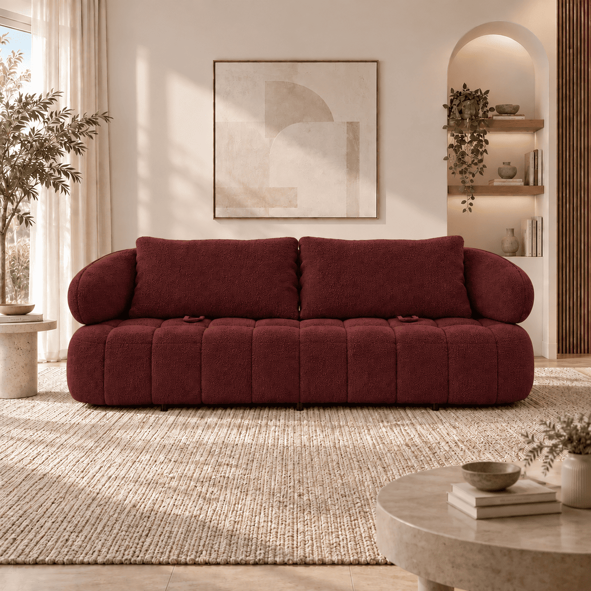Lavise Siena 3 Seater Sofa with Extendable Backrest - Lavise