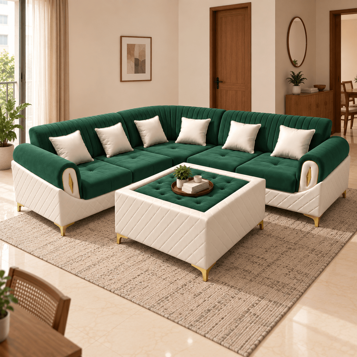 Lavise Royale L-Shaped Corner Sofa - Lavise