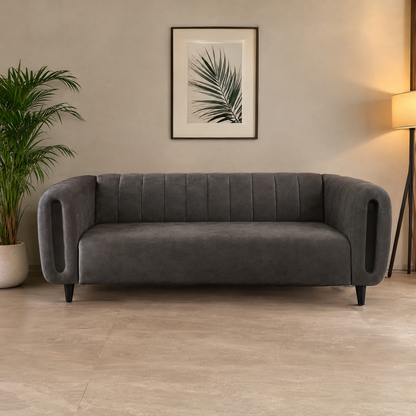Lavise Curved Channel 3 Seater Sofa