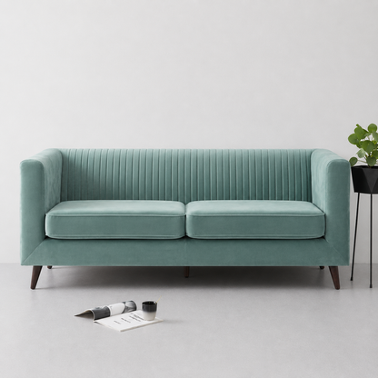 Lavise Fluted Comfort 3 Seater Sofa