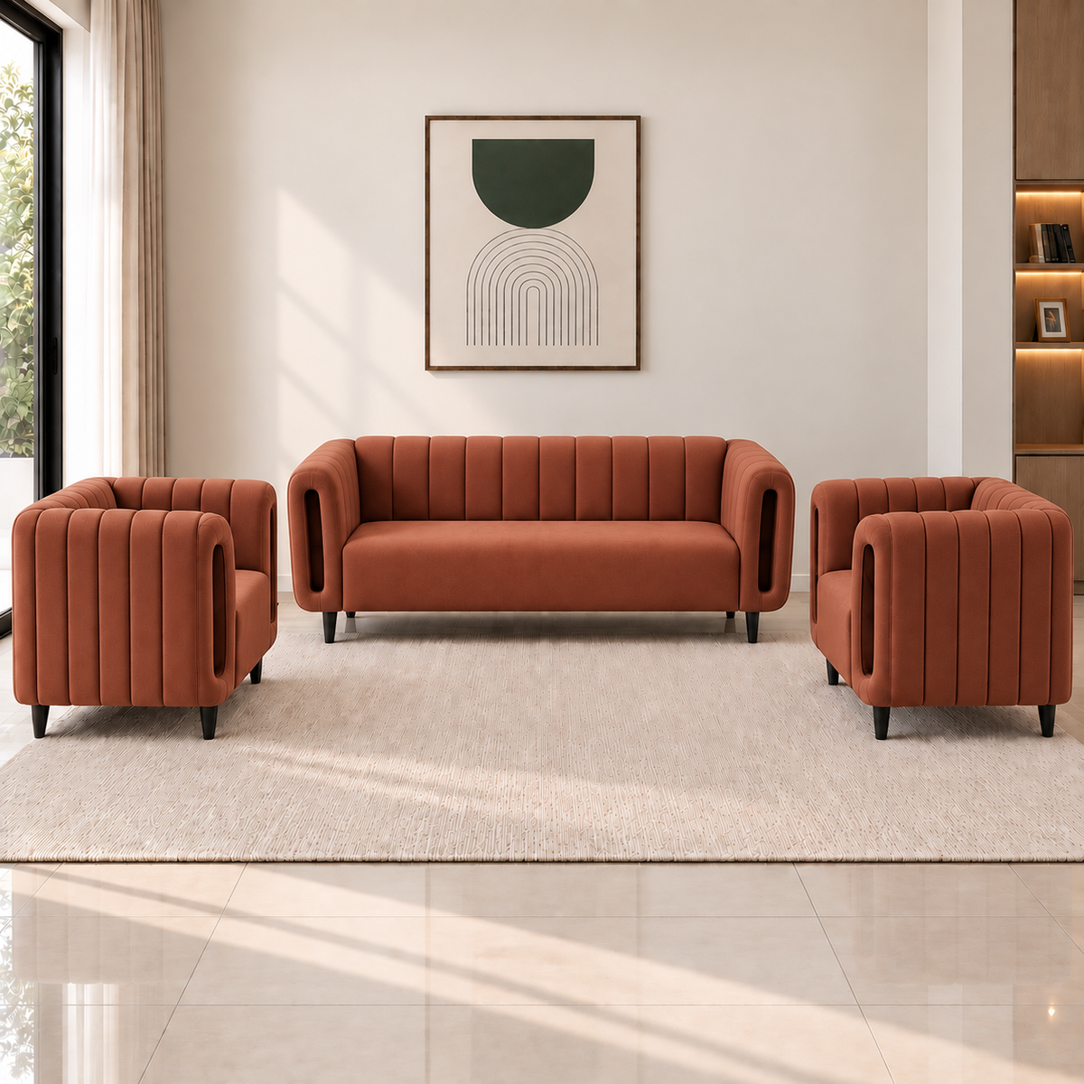 Lavise Cushion Arch 3+1+1 Sofa Set