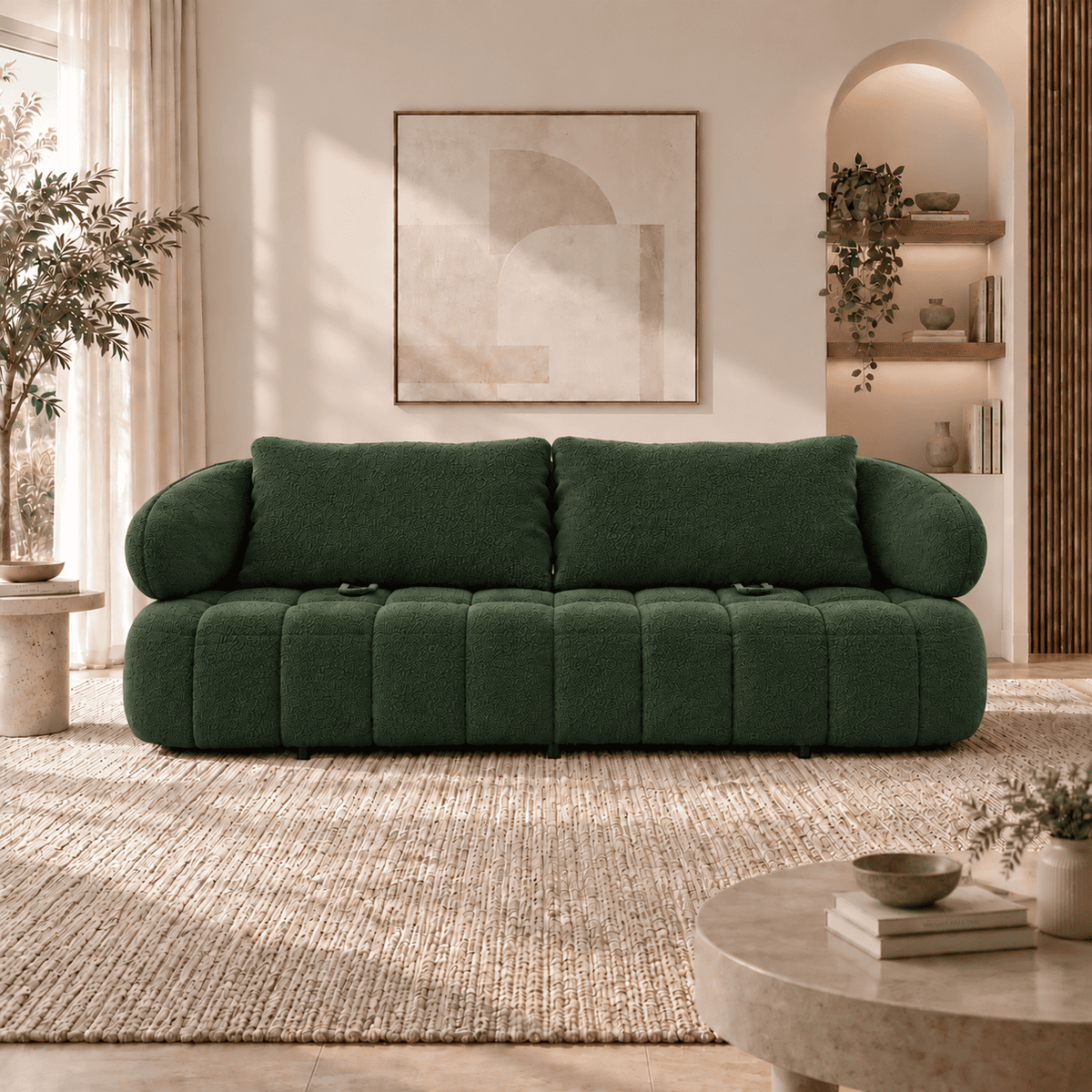 Lavise Siena 3 Seater Sofa with Extendable Backrest - Lavise
