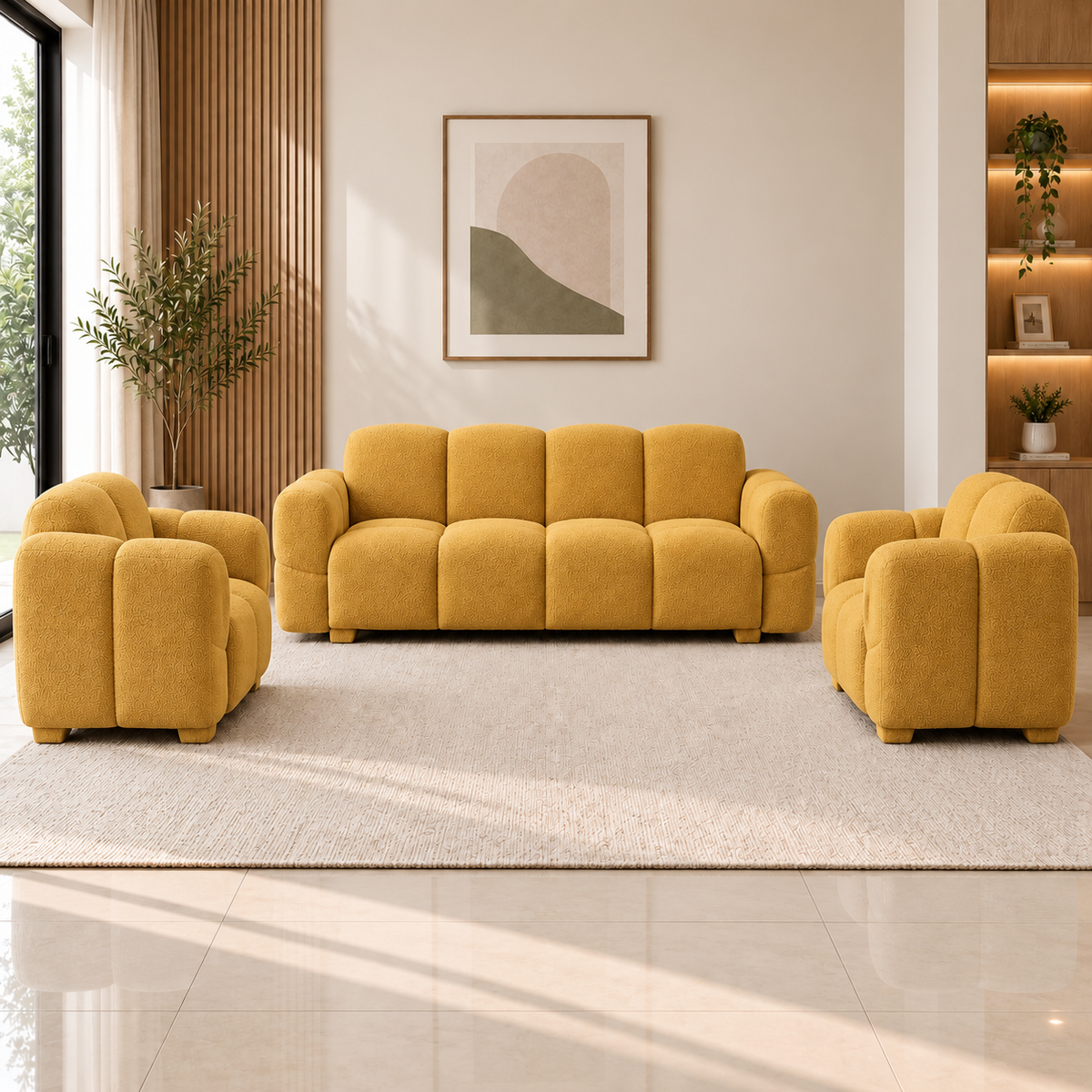 Lavise Cloudy 3+1+1 Sofa Set
