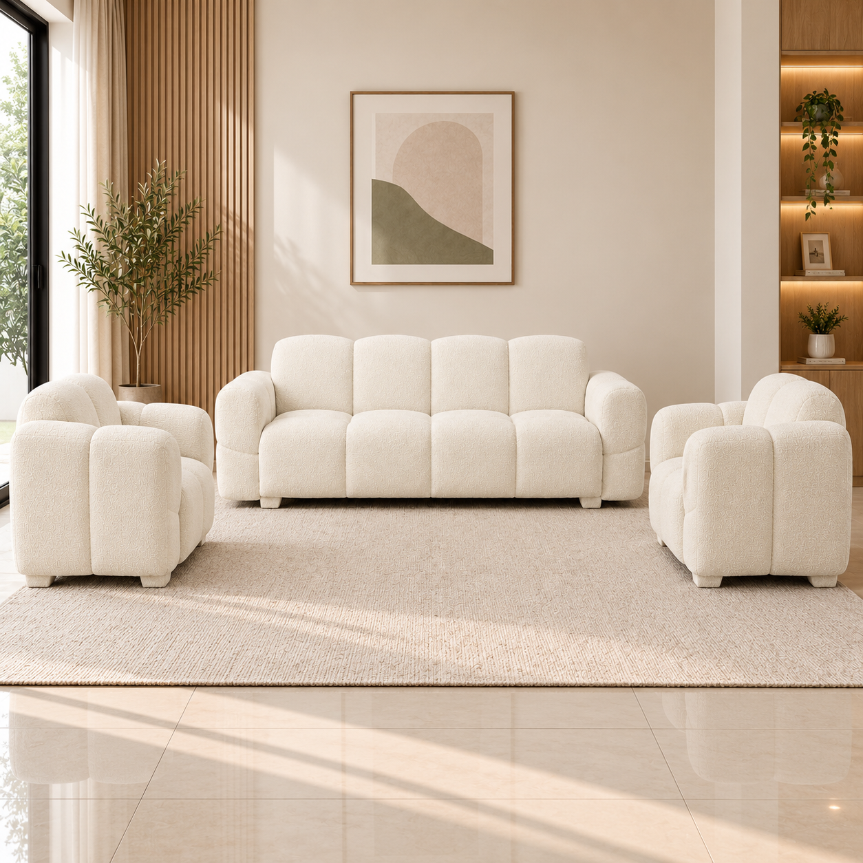 Lavise Cloudy 3+1+1 Sofa Set