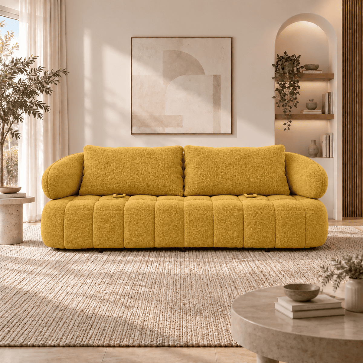 Lavise Siena 3 Seater Sofa with Extendable Backrest - Lavise