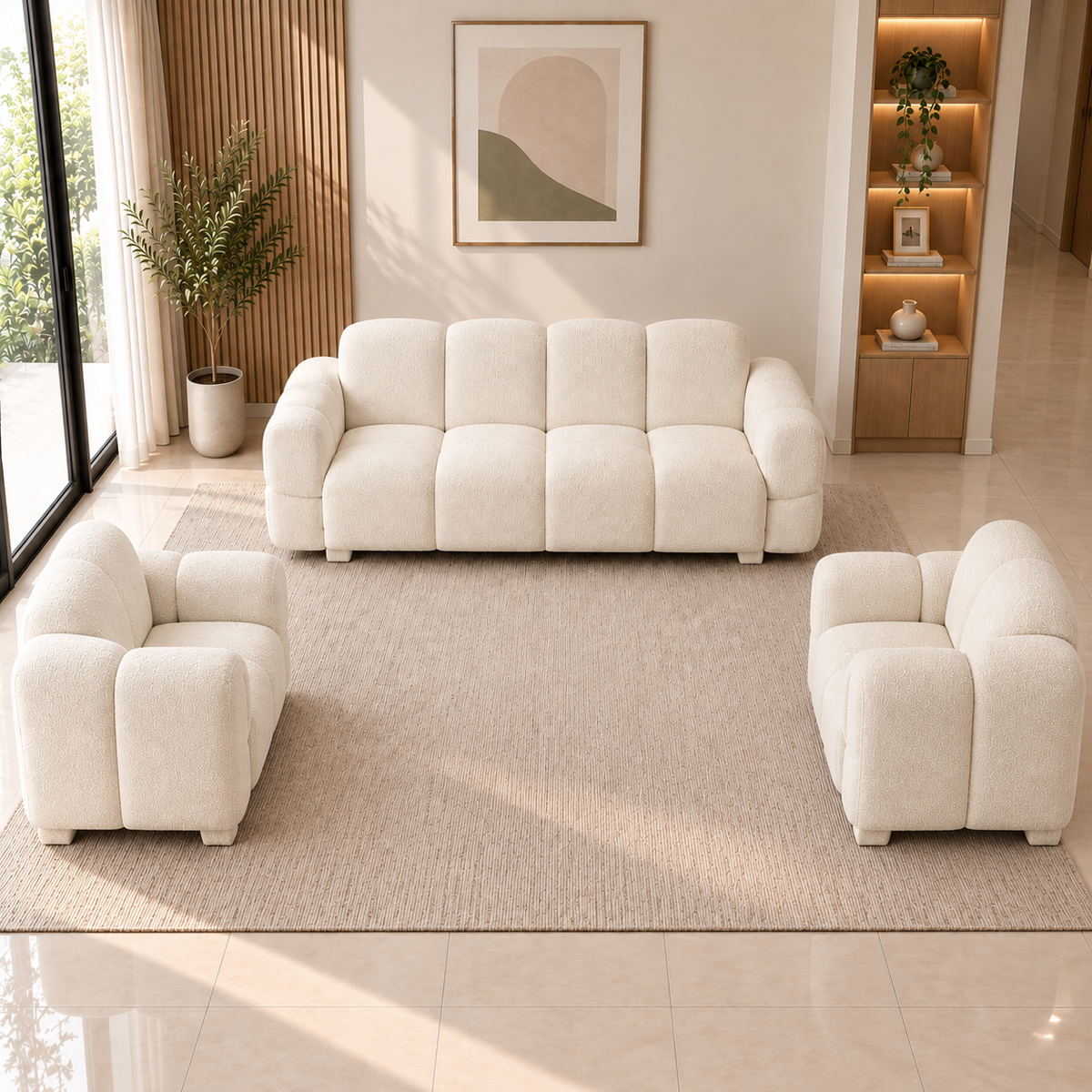 Lavise Cloudy 3+1+1 Sofa Set