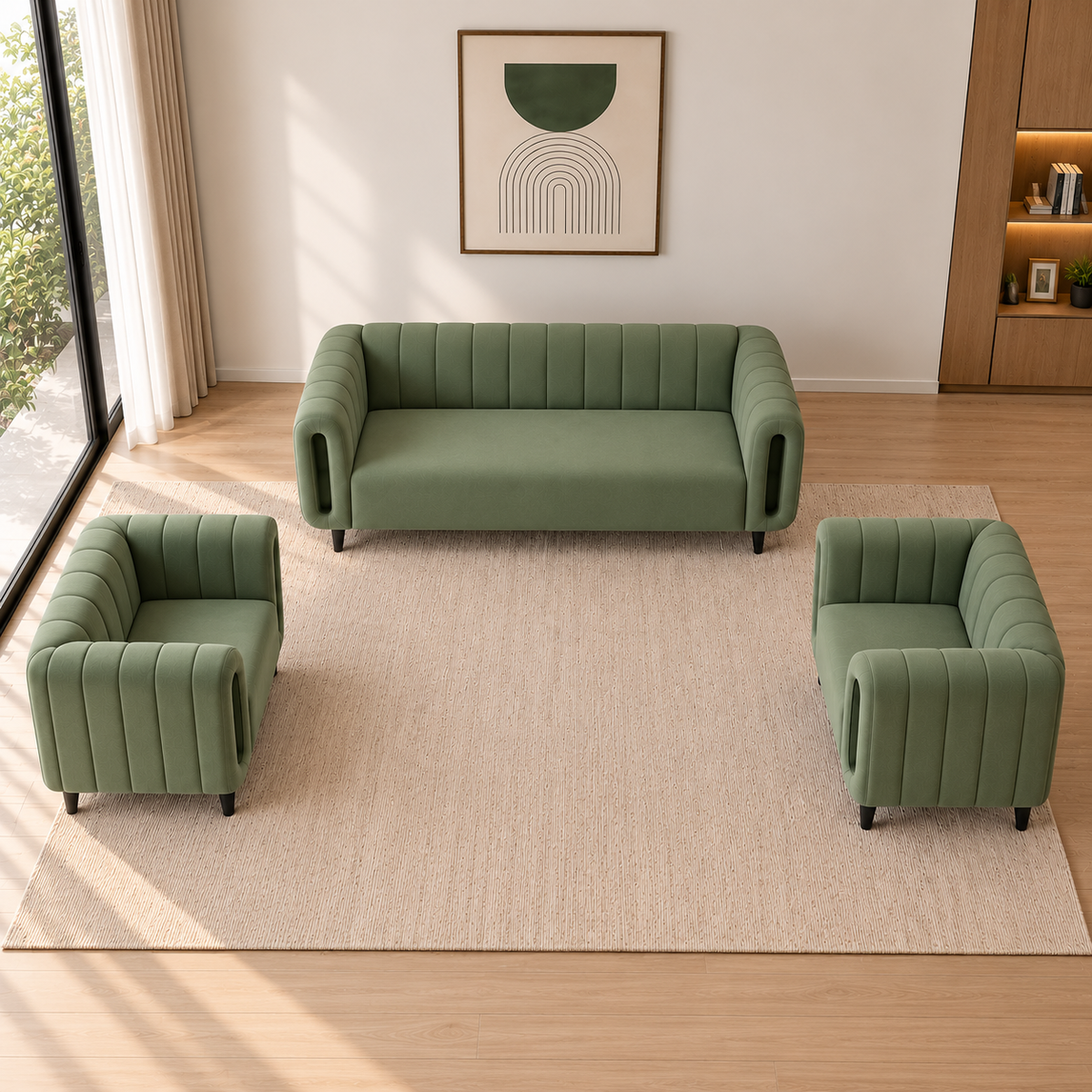 Lavise Cushion Arch 3+1+1 Sofa Set