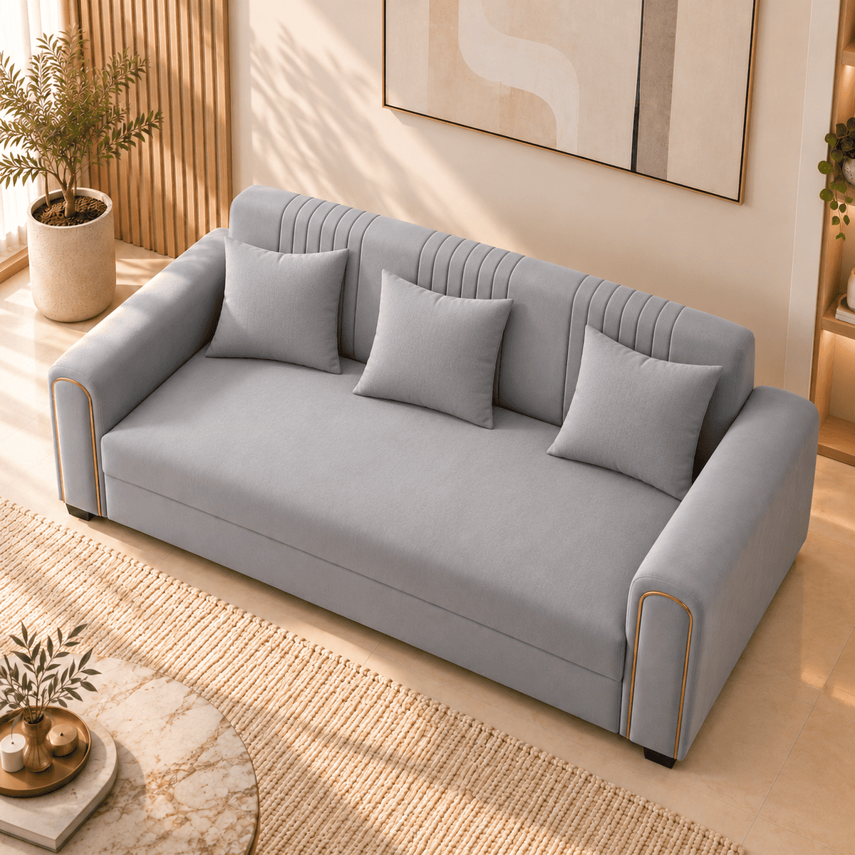 Lavise Contour Premium 3 seater Sofa with Cushions