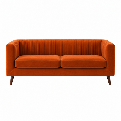 Lavise Fluted Comfort 3 Seater Sofa