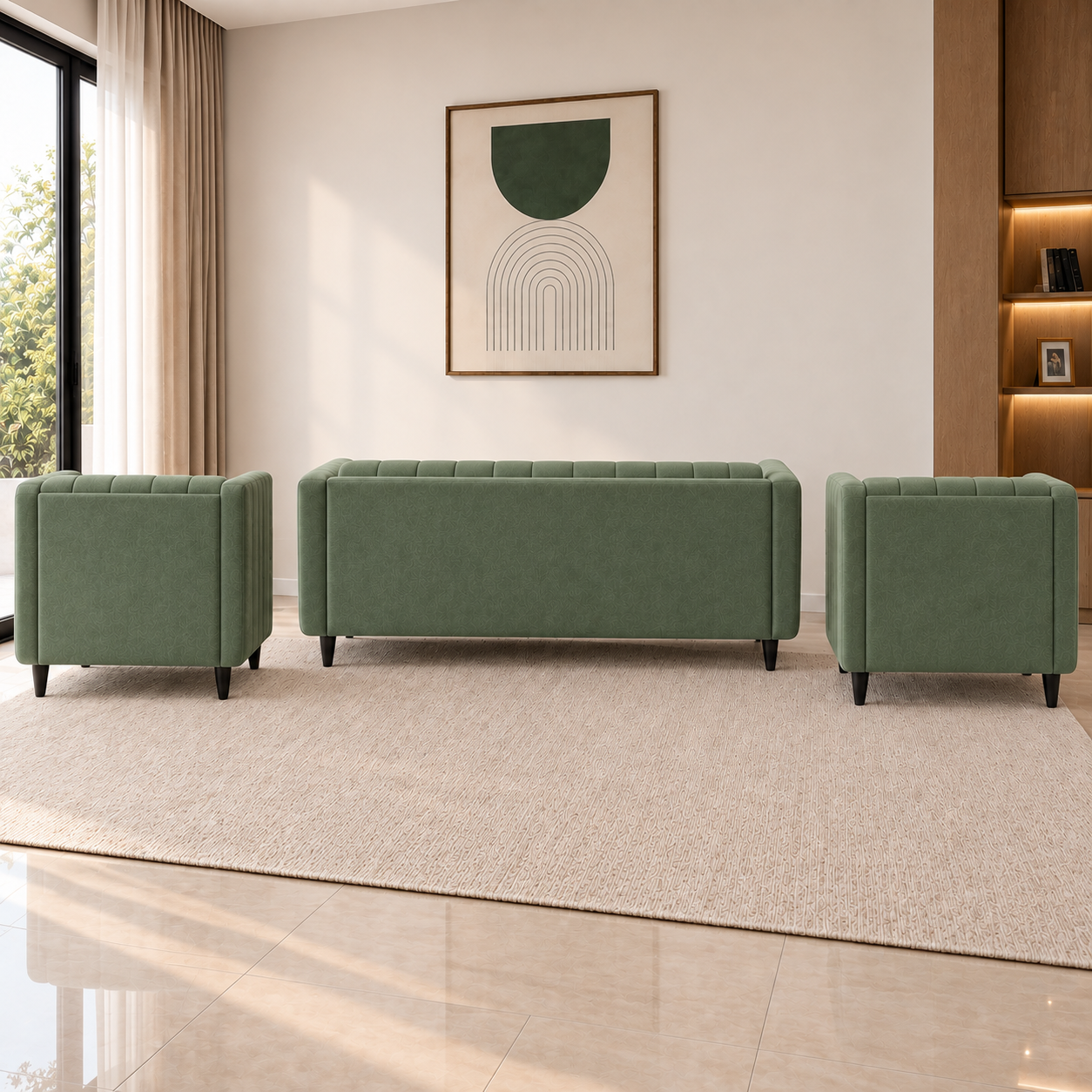 Lavise Cushion Arch 3+1+1 Sofa Set