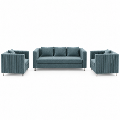Lavise Fluted Comfort 3+1+1 Sofa Set
