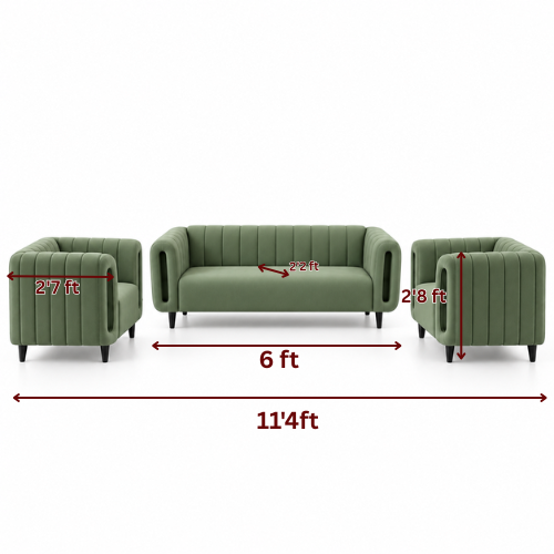 Lavise Cushion Arch 3+1+1 Sofa Set