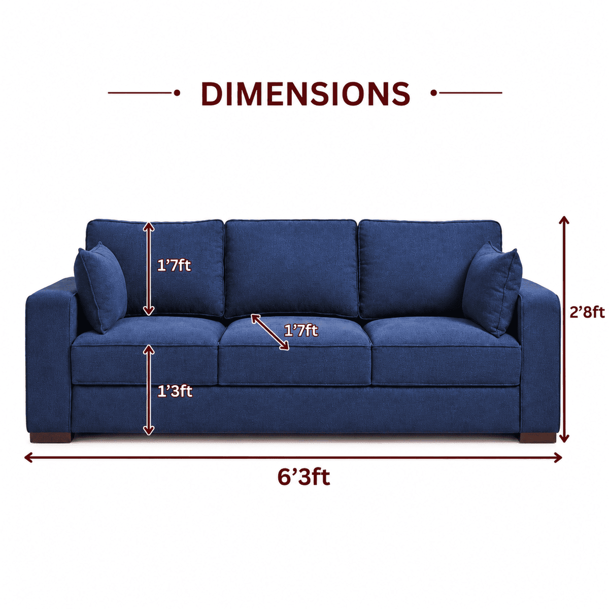 Lavise Cloudrest 3 Seater Sofa - Lavise